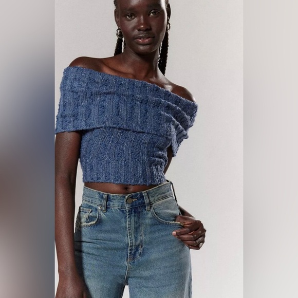 Silence + Noise Starlett Tan gold metallic Foldover Sweater Tank Top size medium - Picture 4 of 7